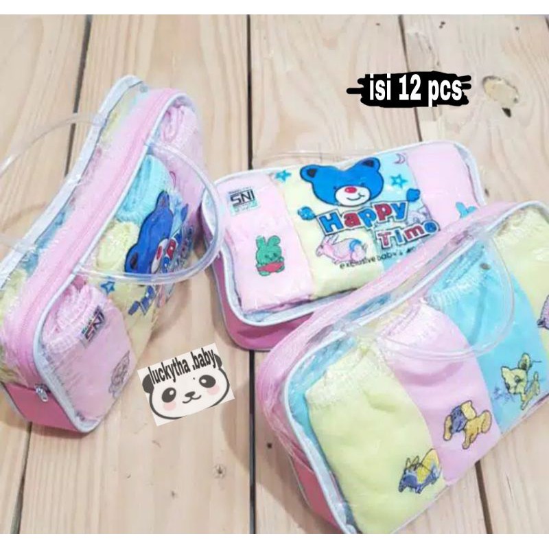 12pcs _ happy tas ,celana pop bayi murah/ celana happy tas/ celana pendek bayi/ celana kacamata bayi