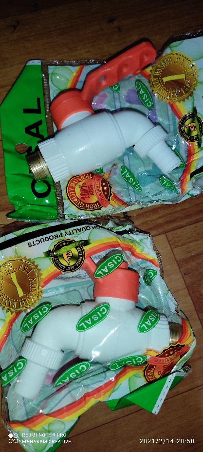 Kran Air Tembok Jumbo Kuningan 1/2 Mgj