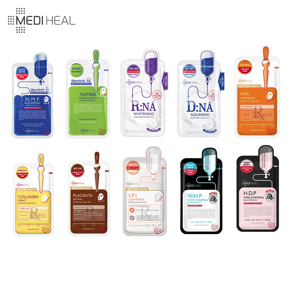 [MEDIHEAL] Mask Sheet / Mask Pack 100% original 10 types | Shopee Indonesia