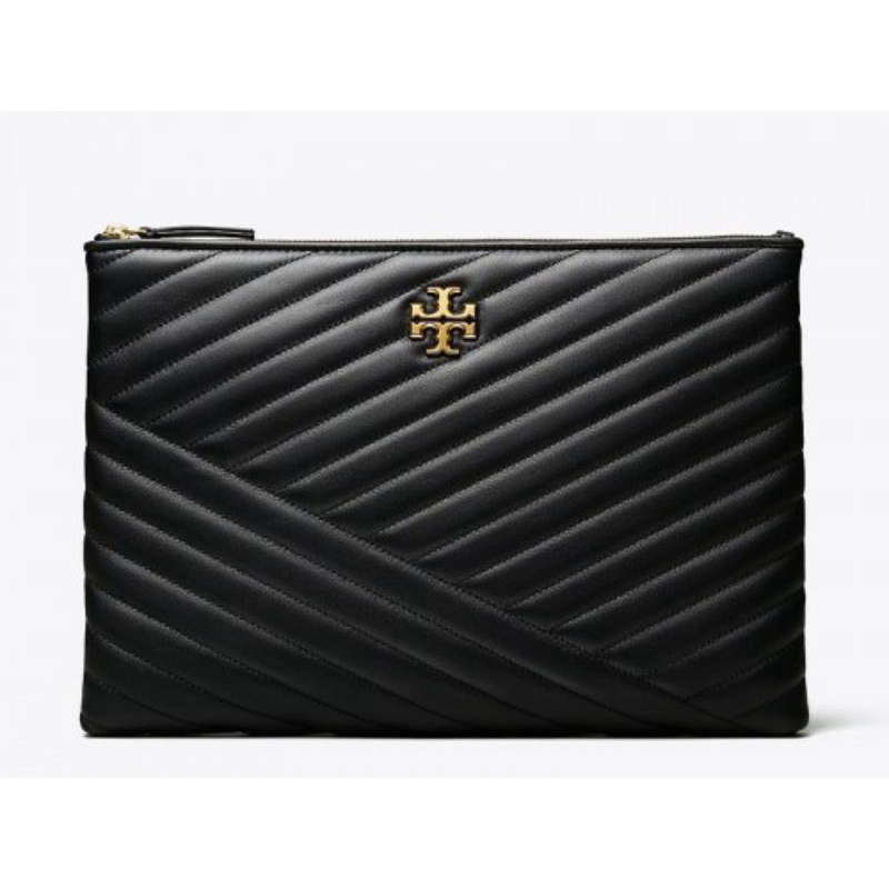 Tory Burch Kira Chevron Pouch Black