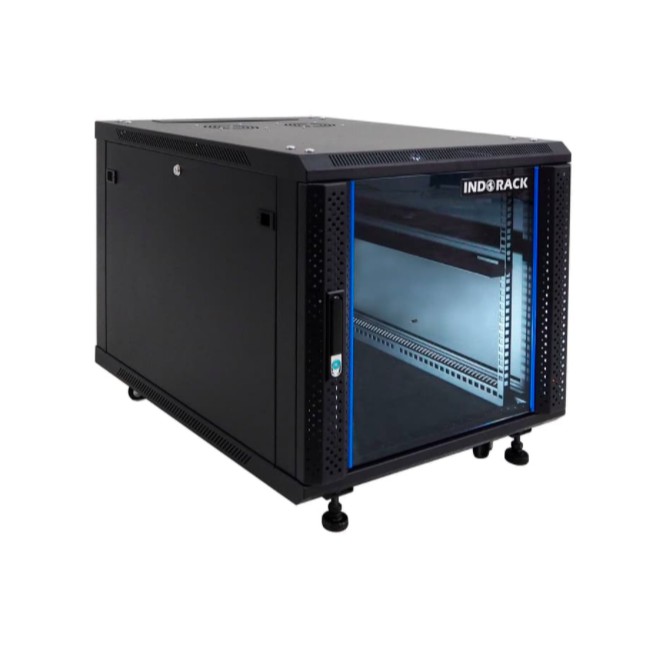 Close Rack Server 20U 800MM 19&quot; Glass Door Indorack IR8020G