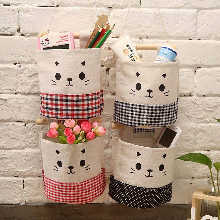 POUCH GANTUNG  1 SEKAT STORAGE BAG RAK  DINDING TEMPAT  