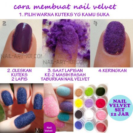 NAIL VELVET (12 JAR) HIASAN KUKU NAIL ART DECO DECORATION