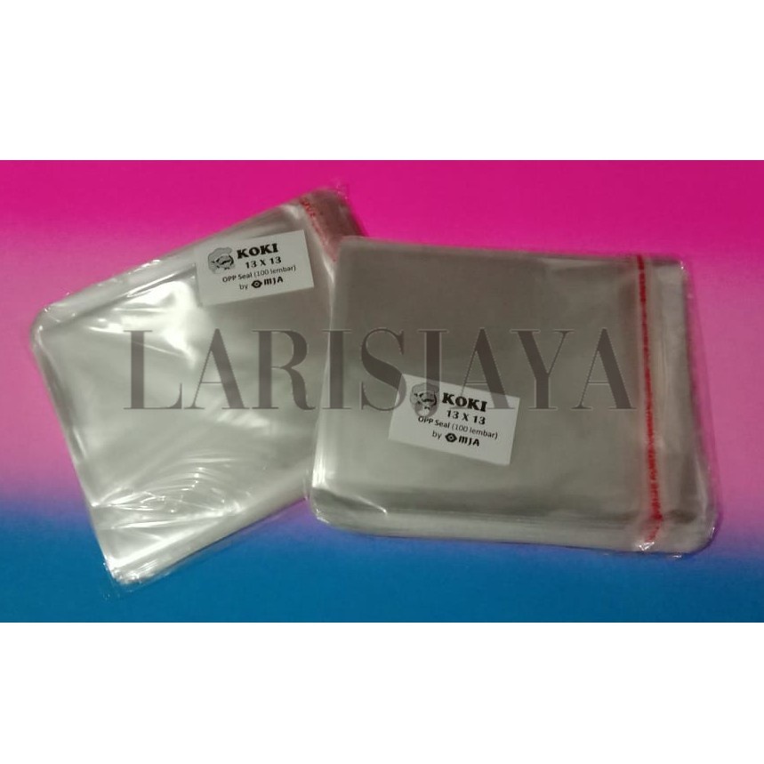 

SEDANG PROMO!!! Plastik OPP 13 x 13 cm Seal/Lem 1 pack isi 1000 Lembar