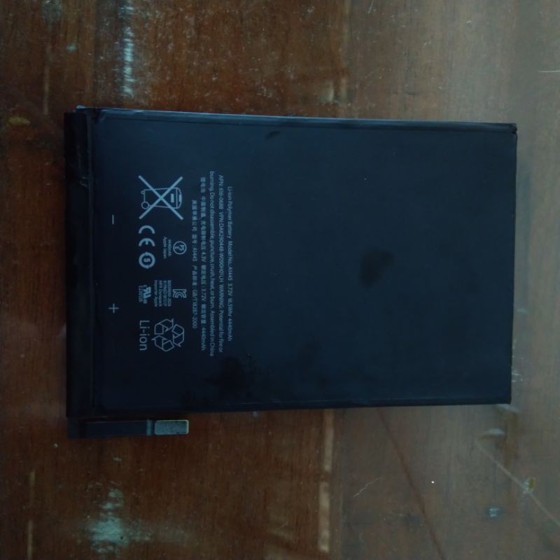 batrai ipad mini 1 original cabutan