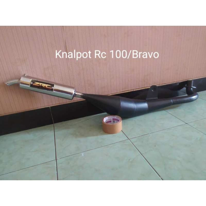 Knalpot Custom Bravo/Tornado/Sprinter Silincer Model Knalpot Ninja-Bravo Cat Hitam
