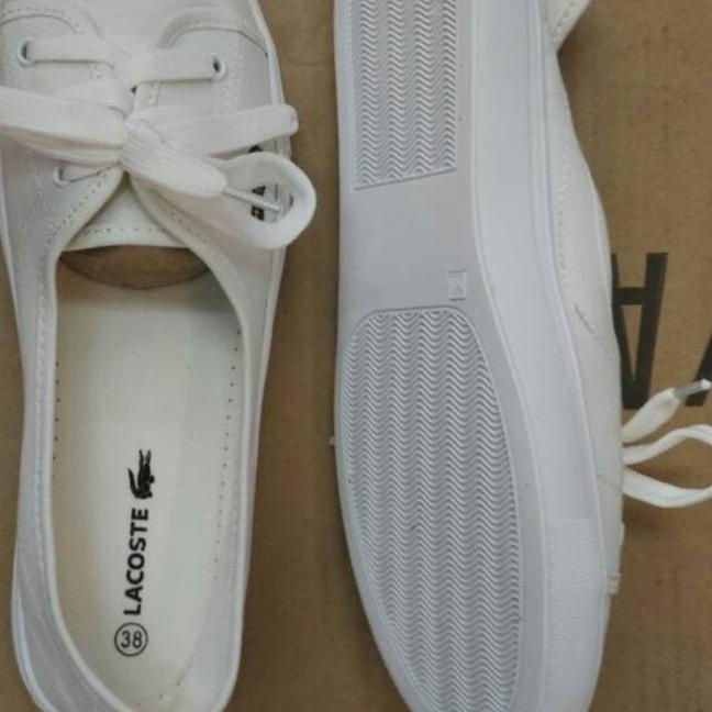 ⅍ Sepatu Lacoste E013 White - Putih, 35 ◘