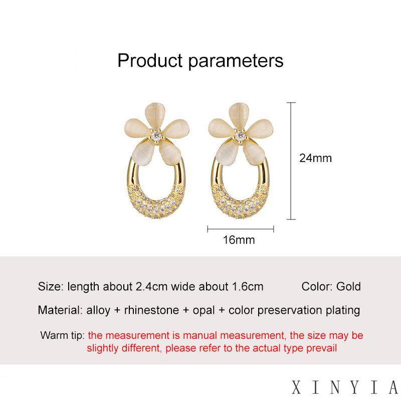 Anting Stud Opal Bentuk Nanas Untuk Wanita