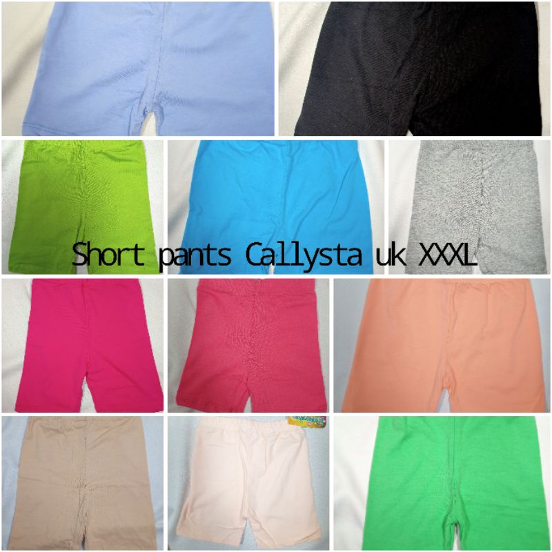 Celana Pendek / Short Pants Callysta Polos Ukuran XL, XXL, XXXL BISA PILIH WARNA