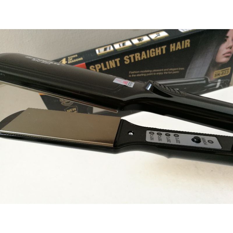 Alat Catok Catokan Pelurus Rambut Flat Lebar - Splint Straight Hair Sonar SN-823 ORI