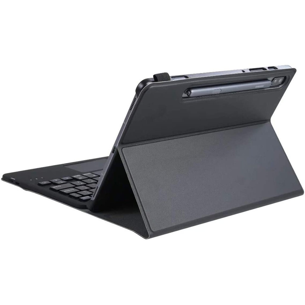 Keyboard Backlit RGB LED Wireless Bluetooth Smart Cover Book Leather Case Samsung Galaxy Tab S6 Lite 10.4 P615 P619 P620 A7 2021 8.7 T220 T225 2020 LTE T505 Wifi T500 S7 11&quot; S7+ Plus 12.4&quot; FE T736 2022 A8 10.5&quot; X200 X205 2023 S8 5G S9 A9 Inch Magnetic USB