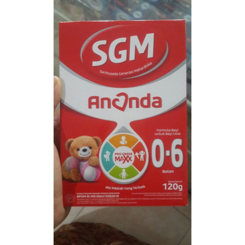 TERMURAH!! SGM ANANDA 0-6 BULAN 120 GRAM