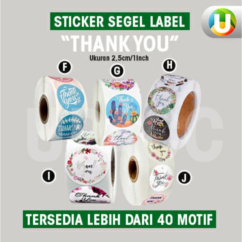 

[Isi 100Pcs - Part 2] Stiker Segel Thank You For Your Order Stiker untuk Kemasan Stiker Amplop
