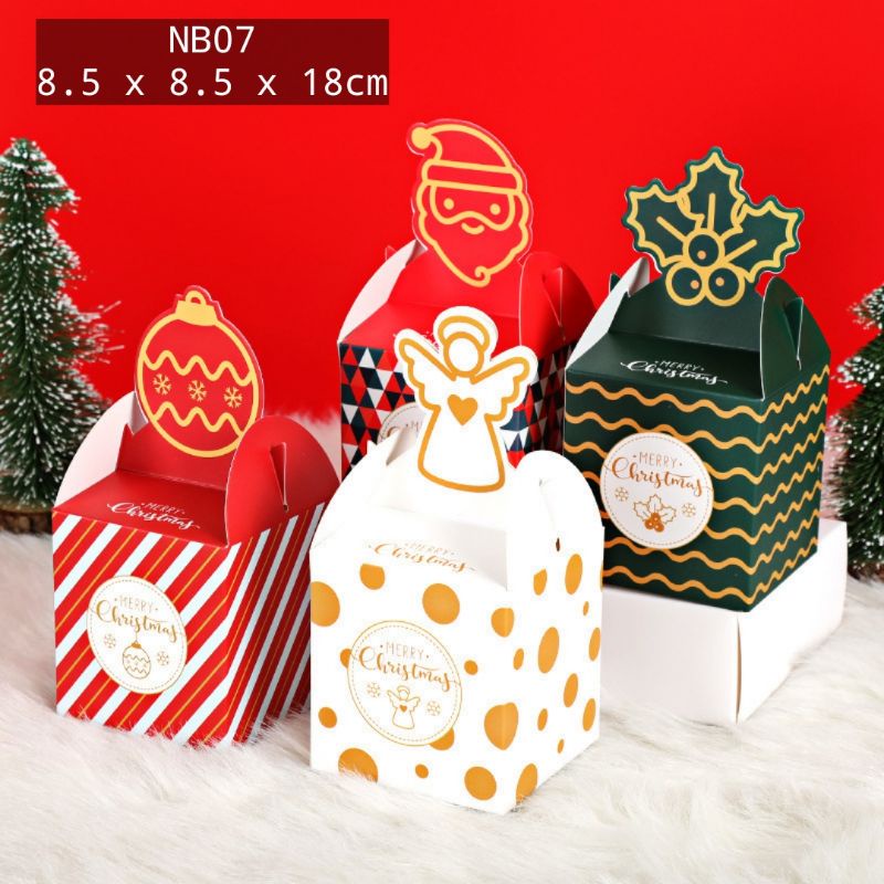 

Box hamper natal box permen merry christmas box souvenir NB07