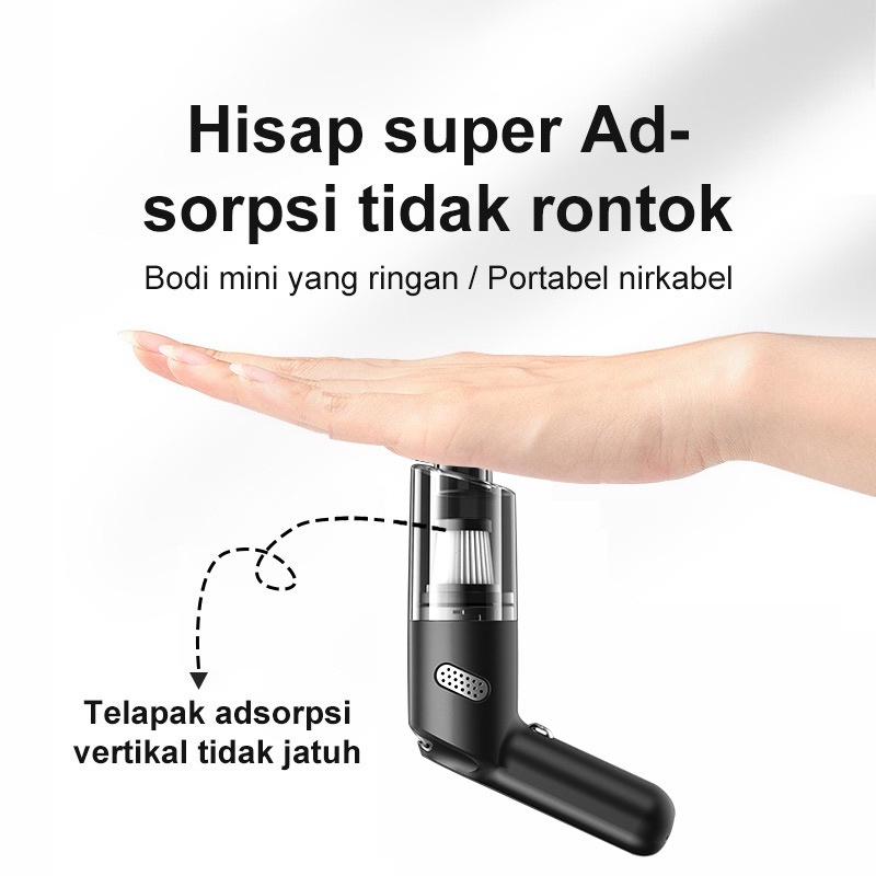 AmazeFan 15000Pa Vacum Cleaner alat penyedot debu portabel alat penyedot debu mobil Mini Wireless vacuum cleaner lantai Pembersih penyedot debu kasur USB rumah vakum vakum penghisap pembersih bulu kucing penghilang bulu baju