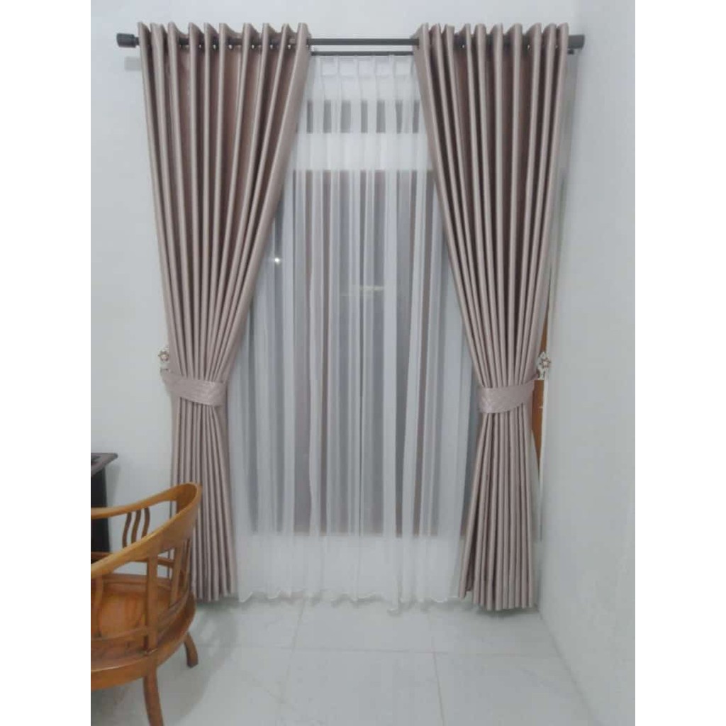 Tirai gorden jendela blackout lebar 200x250cm/2x2.5m