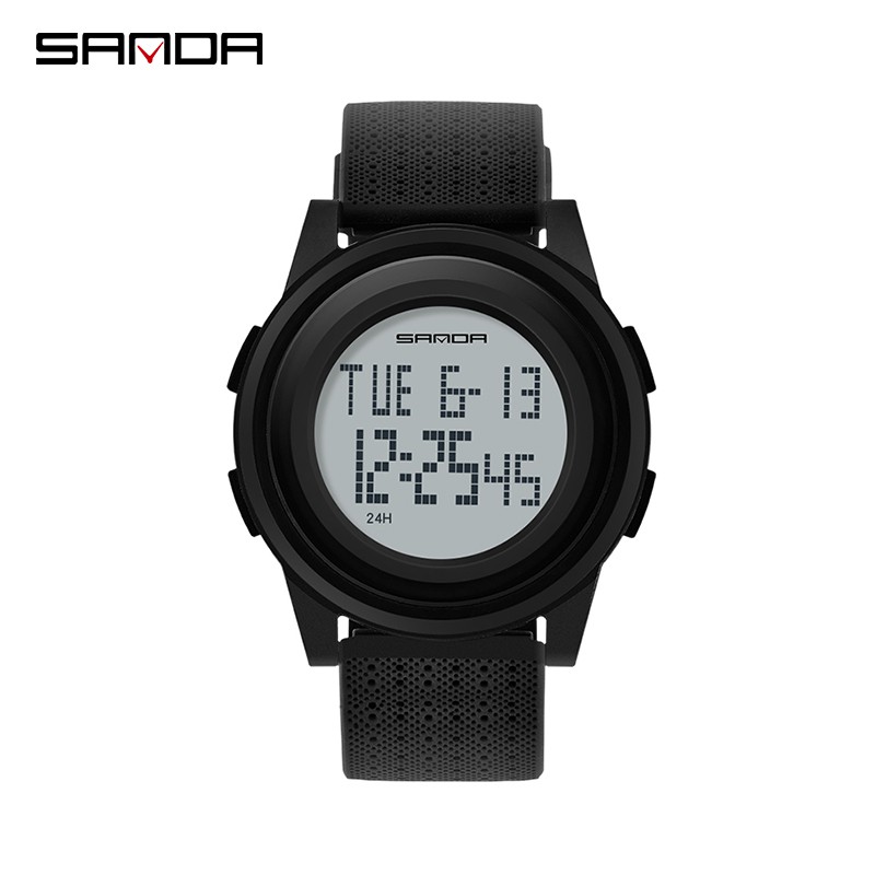 SANDA 337 Jam Tangan Pria Digital Shockproof Tali Rubber Anti air WATCHKITE WKOS