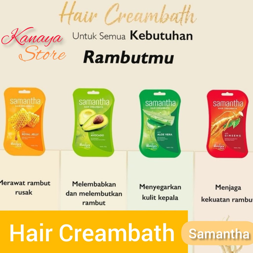 HAIR CREAMBATH SAMANTHA 30 GR / CREAMBATH SAMANTHA SACHET