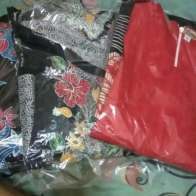 Tunik Lapis Koin Atasan Baju Batik Wanita  Kerja Kantor Modern