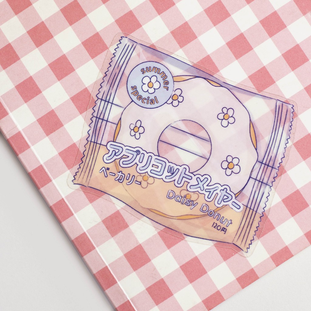

Apricot Mayor - Daisy Donut Sticker | transparent sticker waterproof sticker