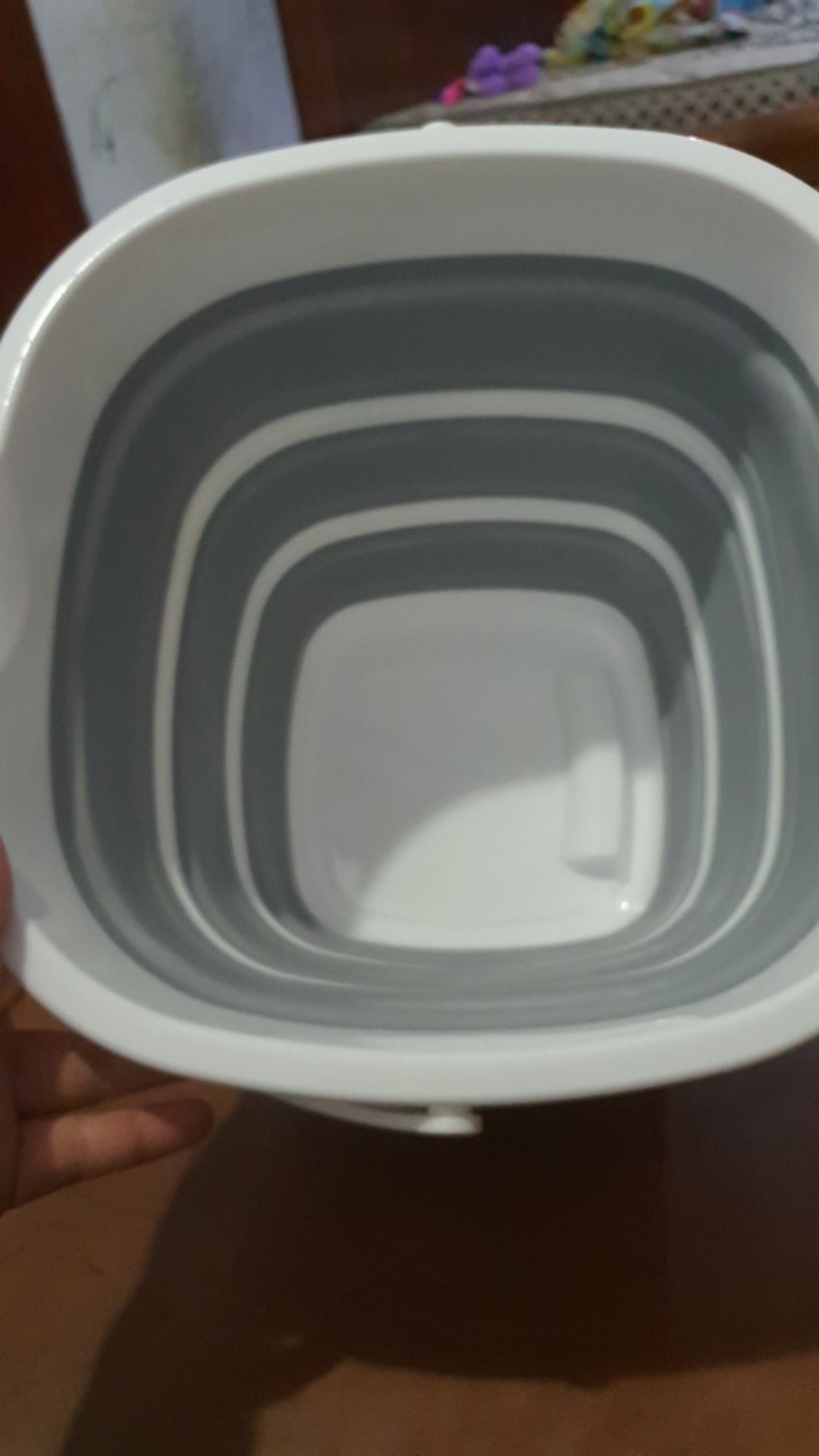 Asypets Baskom Ember Lipat Water Bucket Foldable Collapsible 10 Liter - Gray