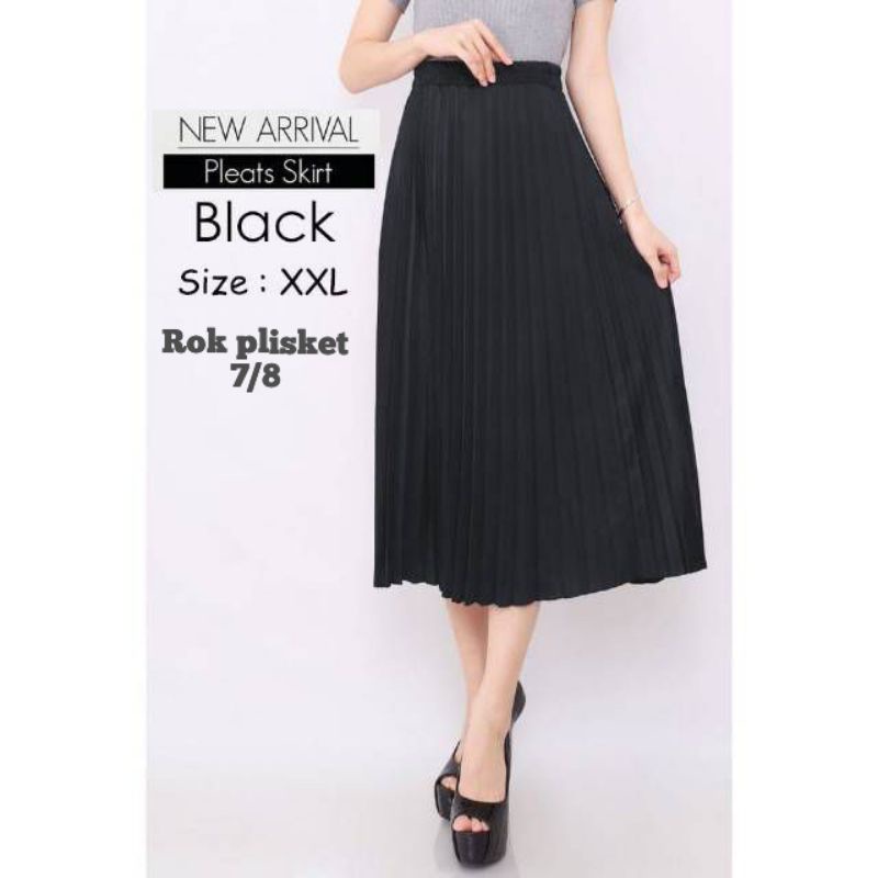 ROK PLISKET WANITA 7/8 SIZE XXL (BAHAN HYGET SUPER)