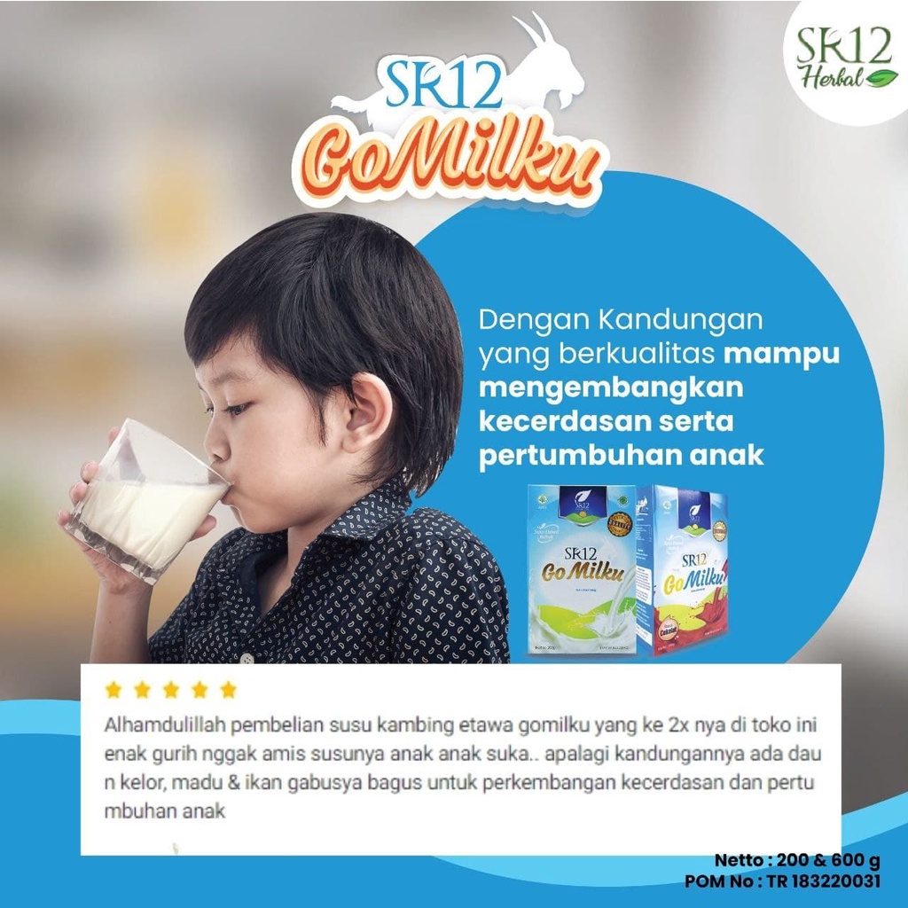 Go Milku SR12 - Go Milku SR12 600g - Susu Kambing Etawa