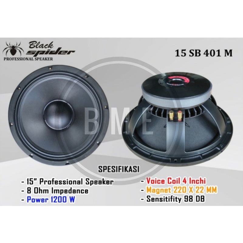 Speaker Black Spider SB 401 15 inchi