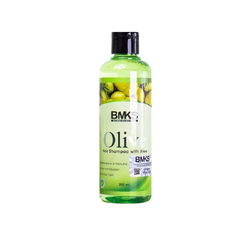 Shampo Sampo Botak BMKS Olive Shampoo Rambut Anti Kusut Rontok Bercabang