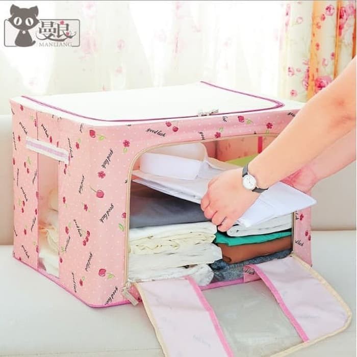  Storage  Box Rangka  Besi  66L SB015 Kotak Serbaguna 