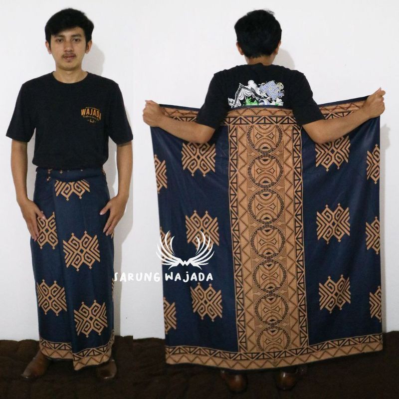 SARUNG PRIA TERBARU MOTIF TEROMPAH SHOLAT DEWASA SARUNG MOTIF BALIMUN SARWON-Pd o
