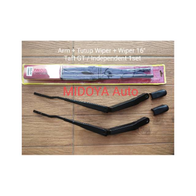 Arm + Tutup Wiper + Wiper 16" Taft GT / Independent / Feroza 1set