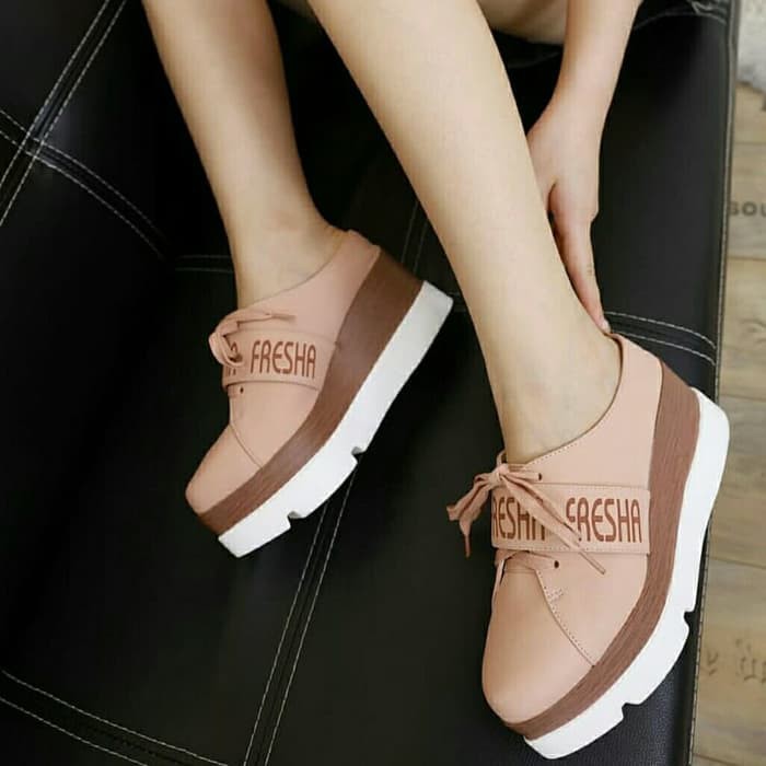 Sepatu Wedges Monna Vania 2334-11 Wedge Wanita Slop Wedgeses Impo LM598  Wedges Sw018 Salem