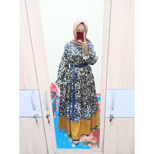Gamis bunga jumbo by extu