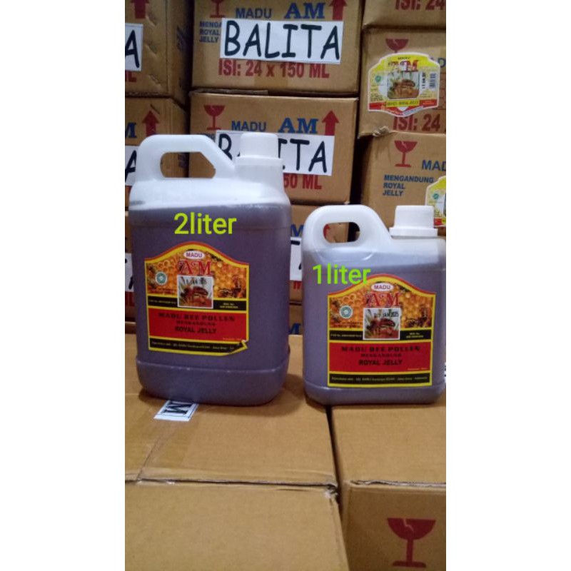 

Madu AM bee pollen jerigen 2liter