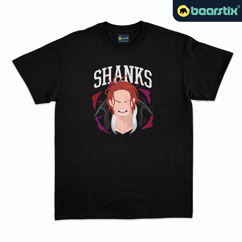 SHINZO - Tshirt Shanks - Kaos Red Hair - Baju Rambut Merah - Tshirt One Piece