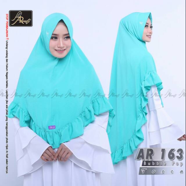 HIJAB AR RAFI KODE AR 163 / HIJAB INSTAN JUMBO