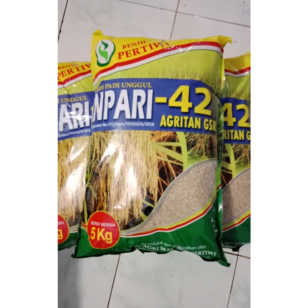 Benih Pertiwi Padi Unggul Inpari 42 Agritan GSR 5 Kg