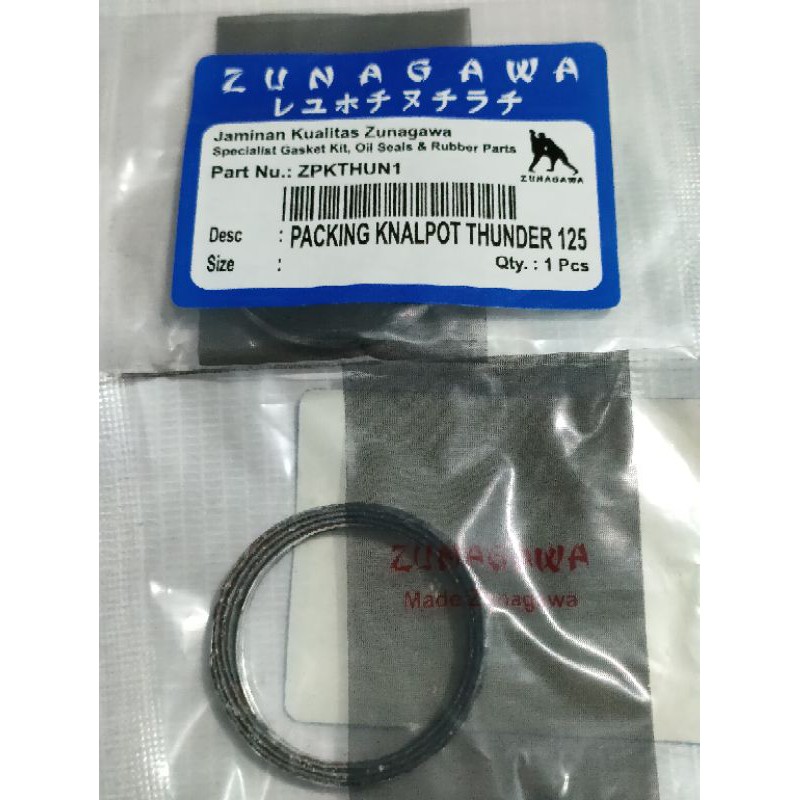 packing knalpot thunder 125