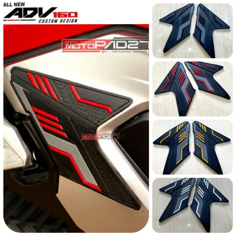 Motopad27 Stiker ADV 160 Karet Rubber Tankpad Deckpad Fullset Honda ADV 160 2022 Premium