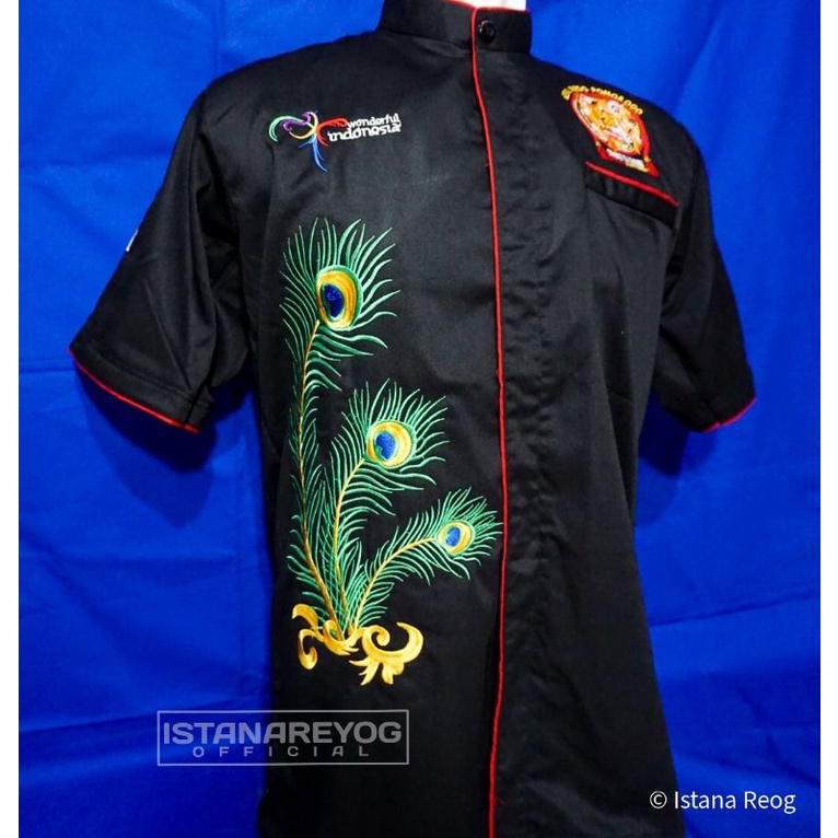 HEM REOG ANTI BAU MENYERAP KERINGAT / KEMEJA REOG / PENADON BORDIR / BAJU BORDIR REOG / BORDIR REOG