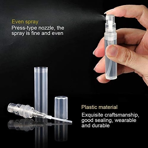 [10ml Perfume and Essential Oil Spray Bottle] [Mini Transparent Glass Perfume Atomizer] [Travel Portable Container] [Used for Cleaning and Disinfection and Travel Replenishment]