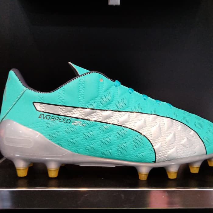 Terlaris {jso} SEPATU BOLA PUMA EVO SPEED GRADE ORI #BLACK GREN