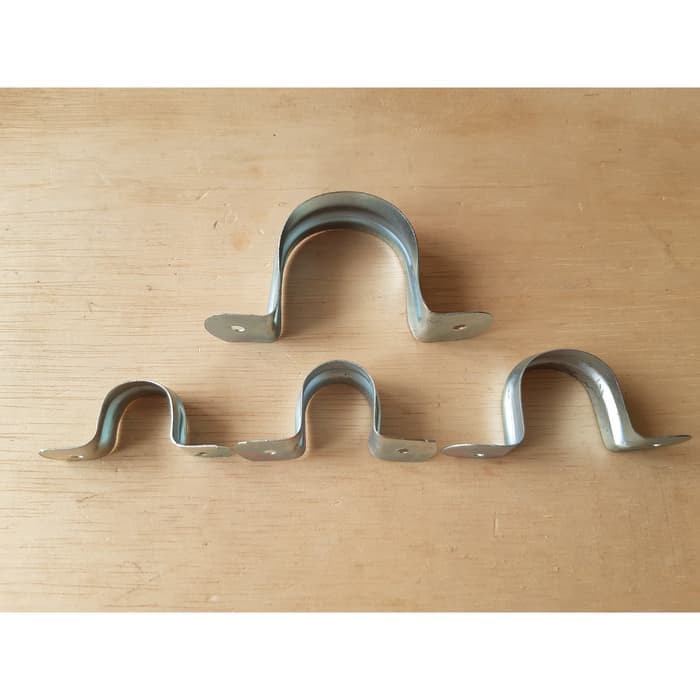 KLEM PIPA PLAT BESI 1/2