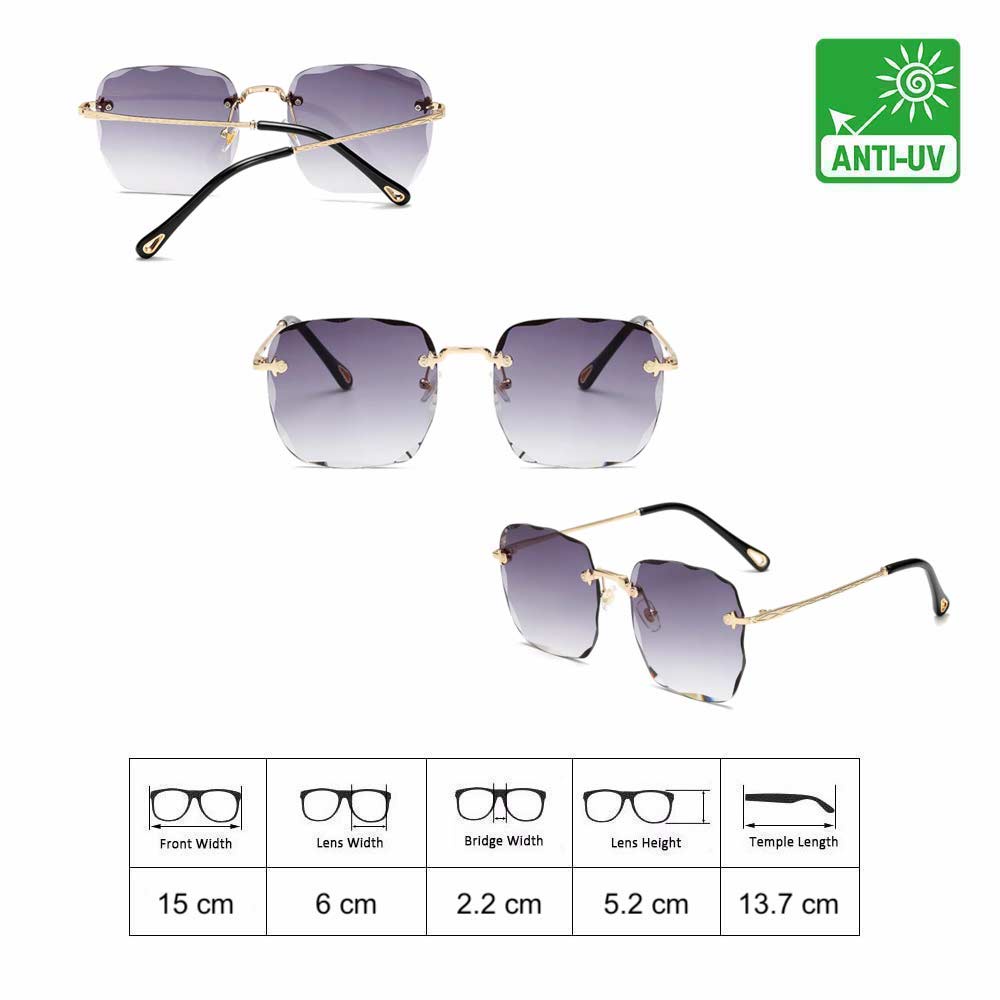 Kacamata UV400 - Anti Radiasi - Sunglasses Wanita Korea - HM8103 ( Group ) FREE Sarung