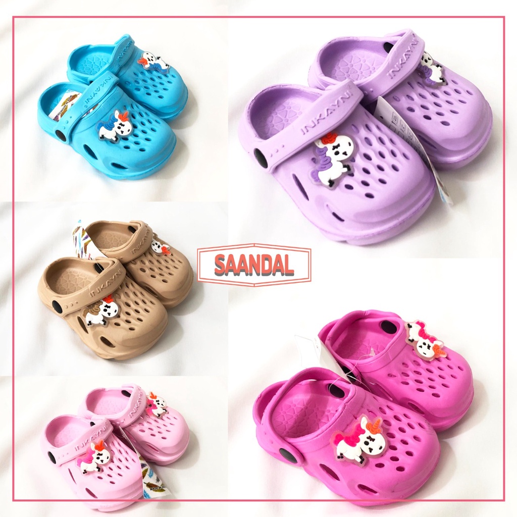 Sandal Baim Anak Perempuan Inkayni Unicorn Ukuran 24-29 (BISA SATUAN COD)