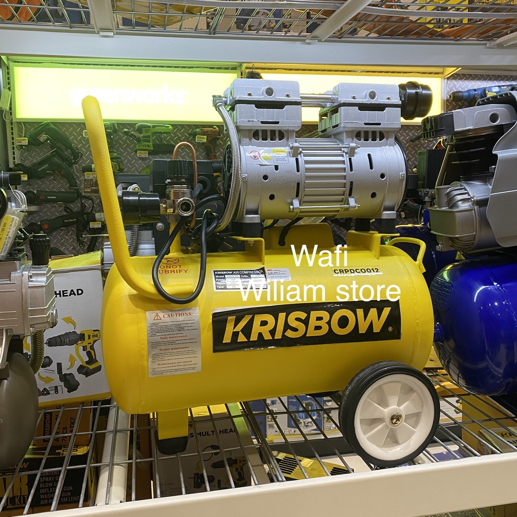 Krisbow Kompresor / Air Compressor 1 Hp 24 Ltr 8 Bar 1p Crpdco012