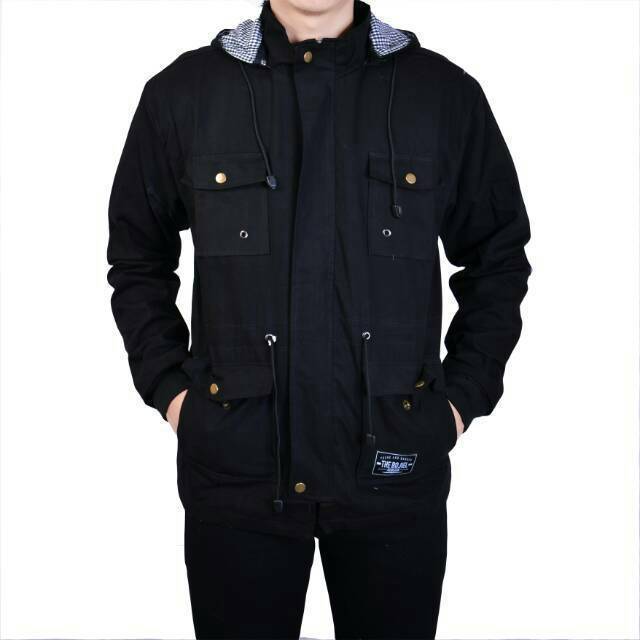 (BISA COD)Jaket parka kanvas premium&lt;