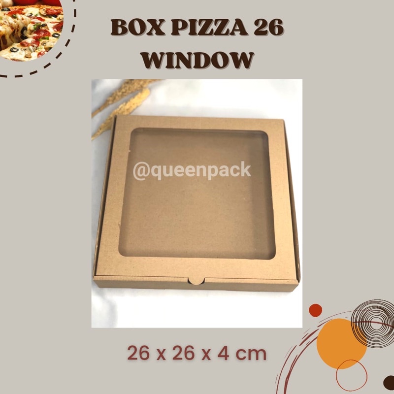 

KARDUS/BOX EFFLUTE PIZZA MIKA 26 26 4 CM BOX KEMASAN PACKAGING