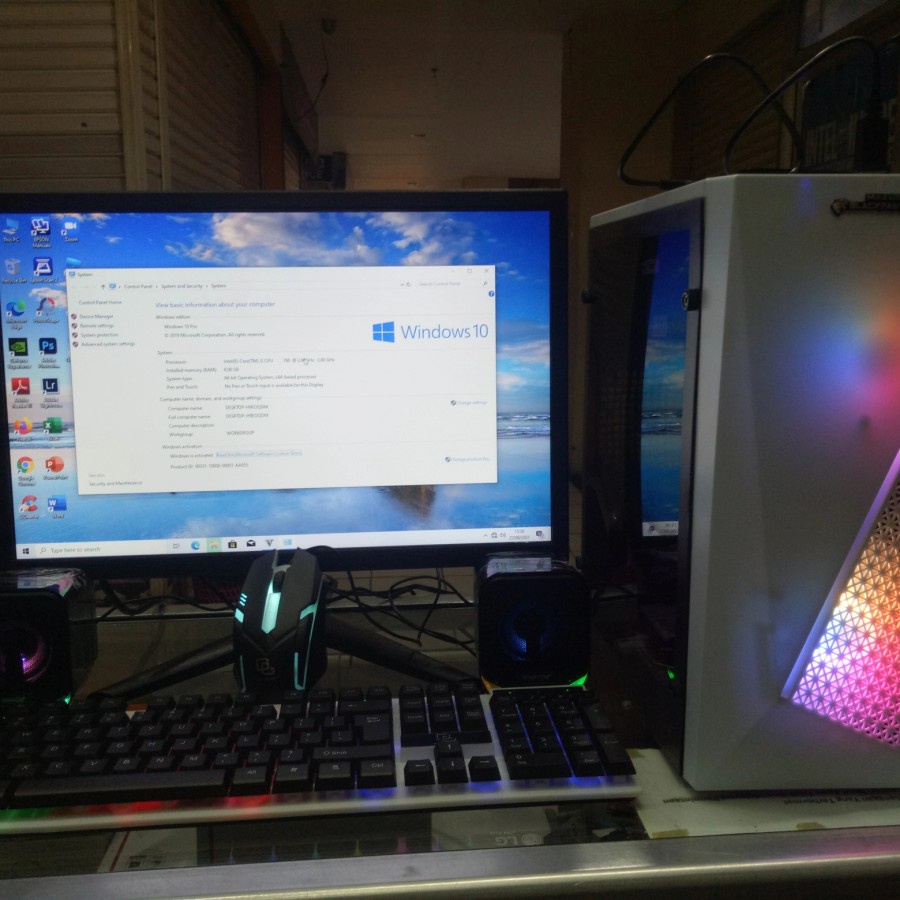 Jual [FULLSET] PC GAMING Core i3 10100F/8GB/HDD 500GB/VGA 2GB/LED